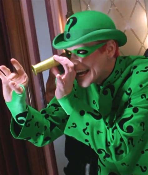 Apr 5, 2022 ... The Jim Carrey Riddler first appears in the 1995 film Batman Forever. Jim Carrey famously plays the Riddler as a version that fans still ...